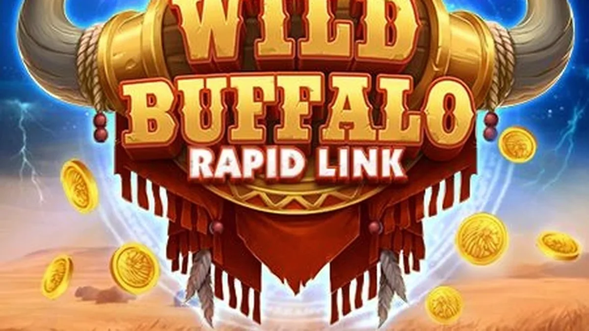 Tampilan visual slot Wild Buffalo: Rapid Link dengan tema padang rumput liar.